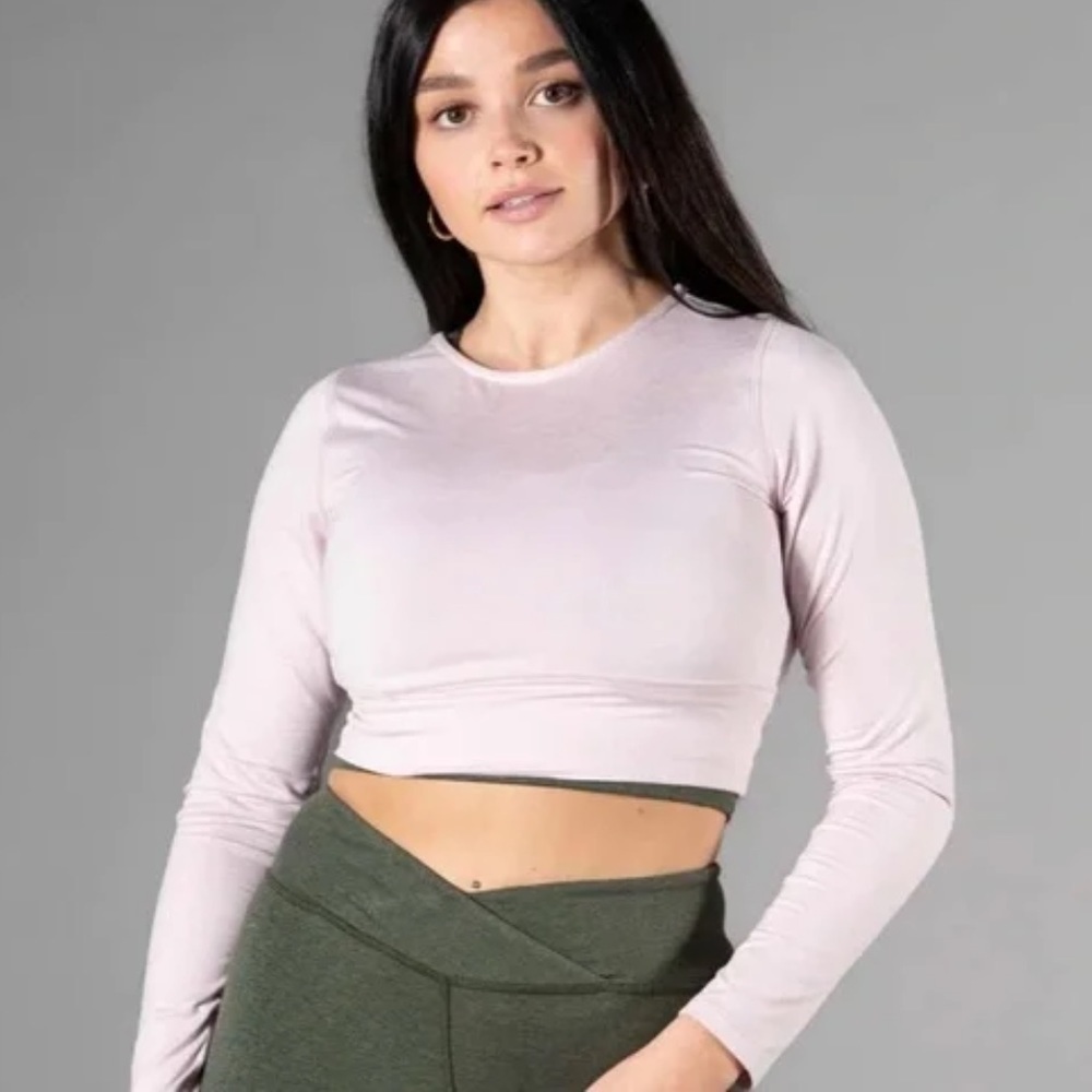 Isla Movement Flourish Long Sleeve Top Pearl Pink